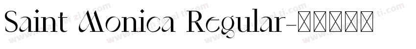 Saint Monica Regular字体转换